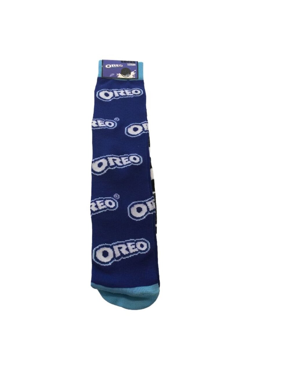 OREO Men's Medium Size 6-10 Crew Socks Set of 2 Logo Cookies